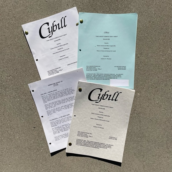 Code Script Sybil Other | Cybill 1995 Tv Series Set Production Used Scripts Table Revised ...